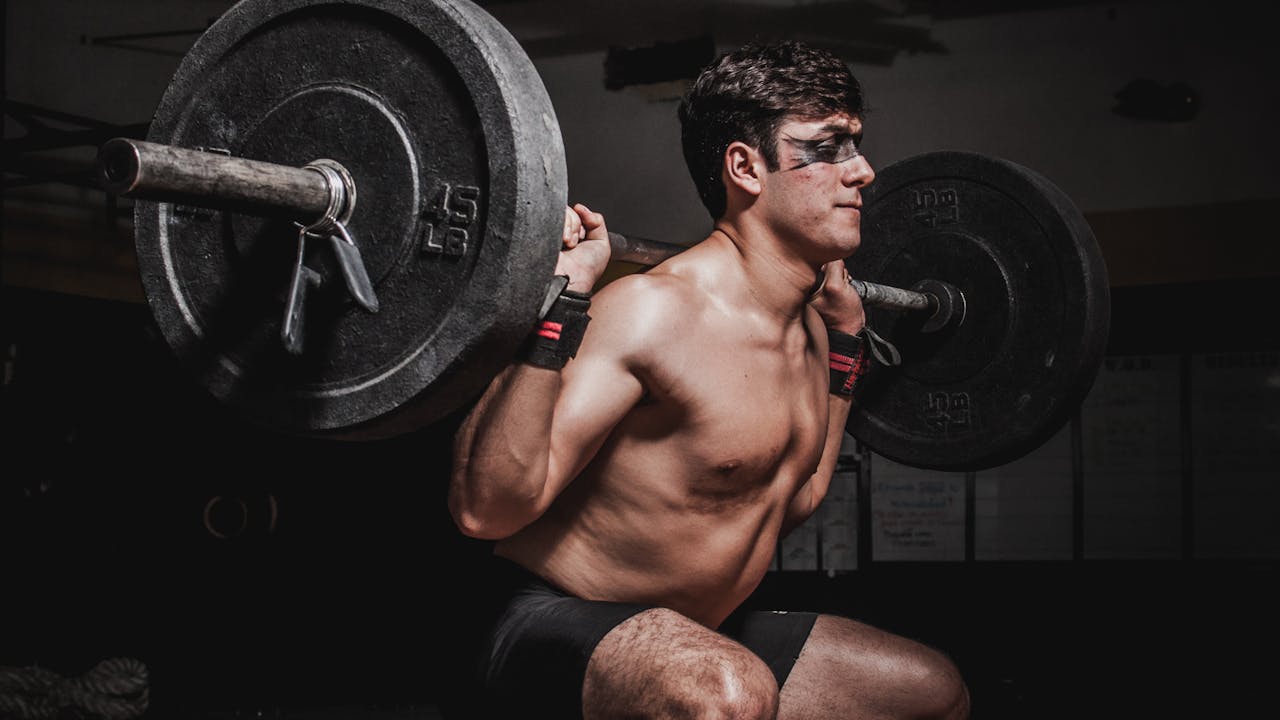 Athlete during high-intensity workout where TMG supplementation may support performance