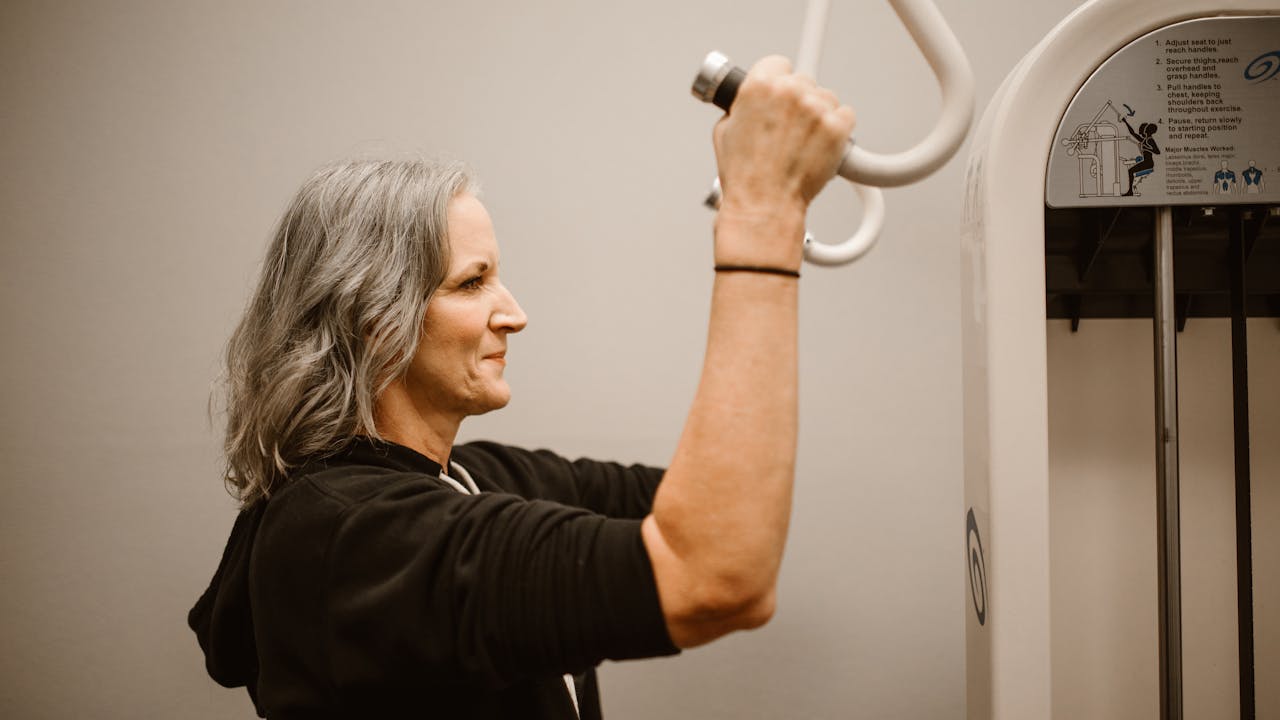 Woman in her 50s looking vibrant and healthy, representing women's longevity benefits of spermidine